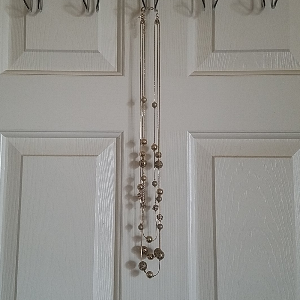 Maurices Gold 3 Tier Beaded Infinity Necklace
